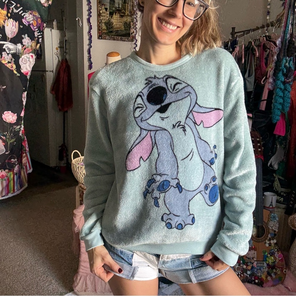Disney Women's Stitch Graphic Sweater -